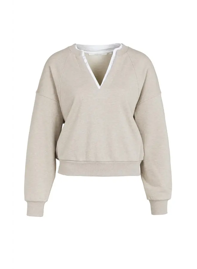 CHANDAIL COL V BEIGE
