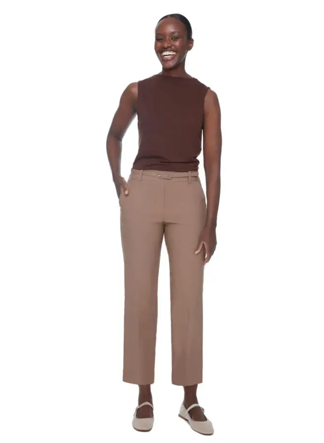 PANTALON DROIT BISCUIT