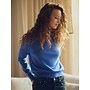 PULL 102543 CASHMERE BLEU