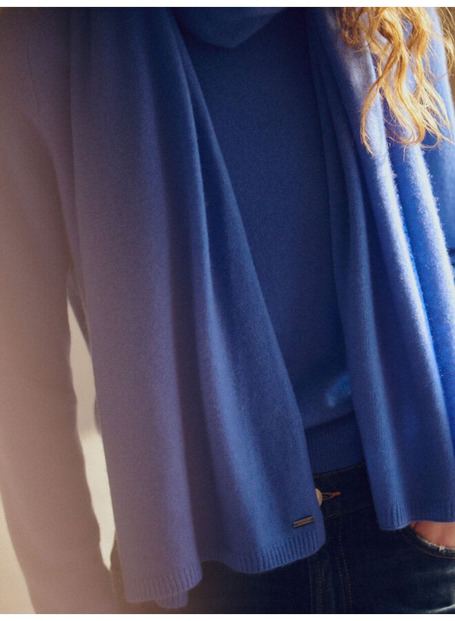 FOULARD CASHMERE BLEU