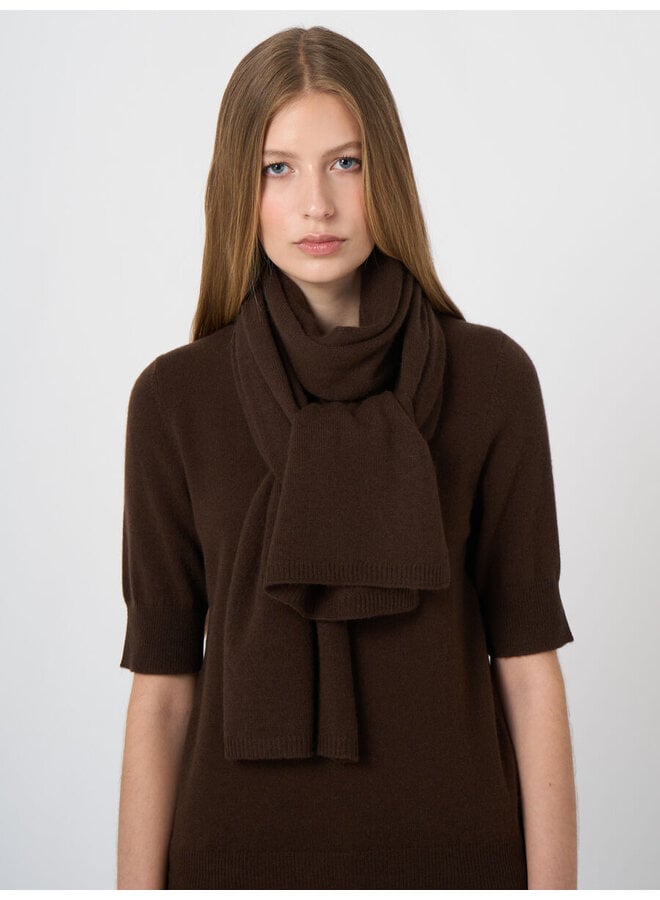 FOULARD CASHMERE BRUN