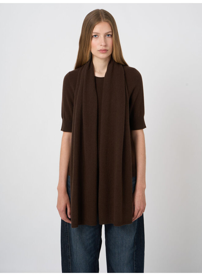 FOULARD CASHMERE BRUN