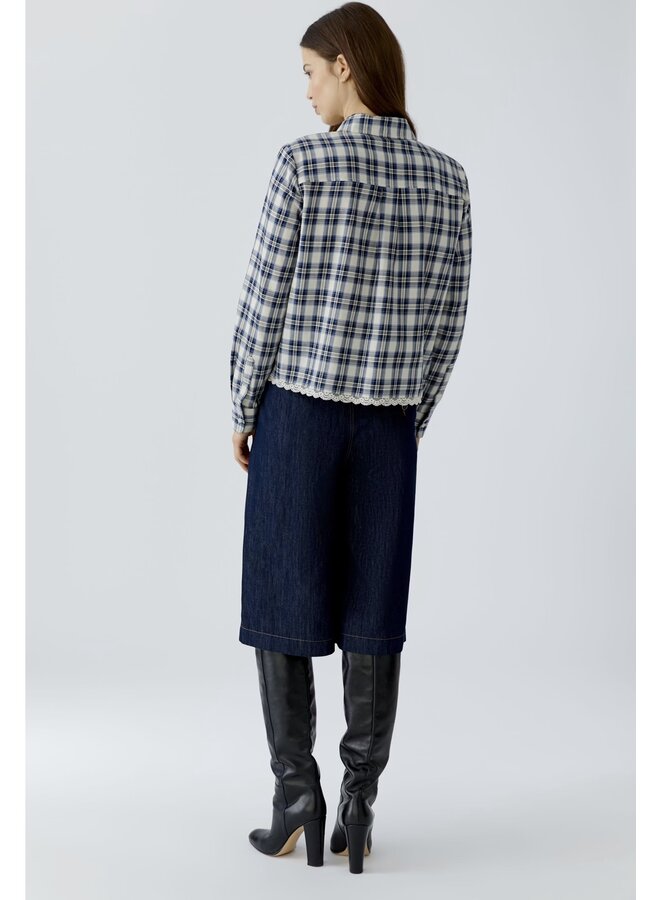 BLOUSE CARREAUX BLEU