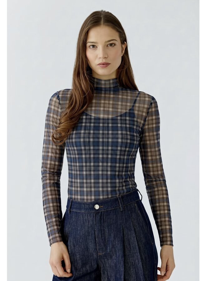 MESH CARREAUX BLEU