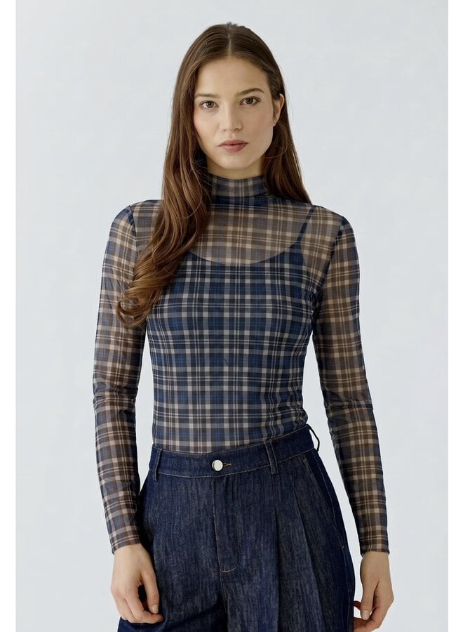 MESH CARREAUX BLEU