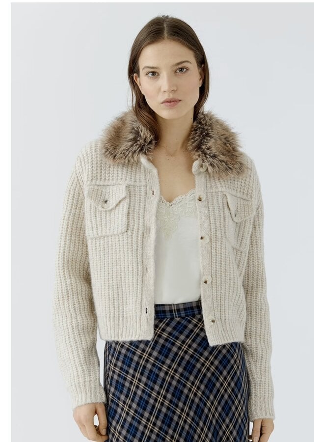 JACKET COL FOURRURE