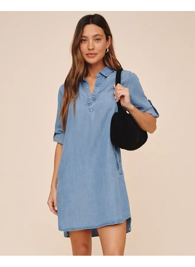 ROBE "A LINE" EN DENIM