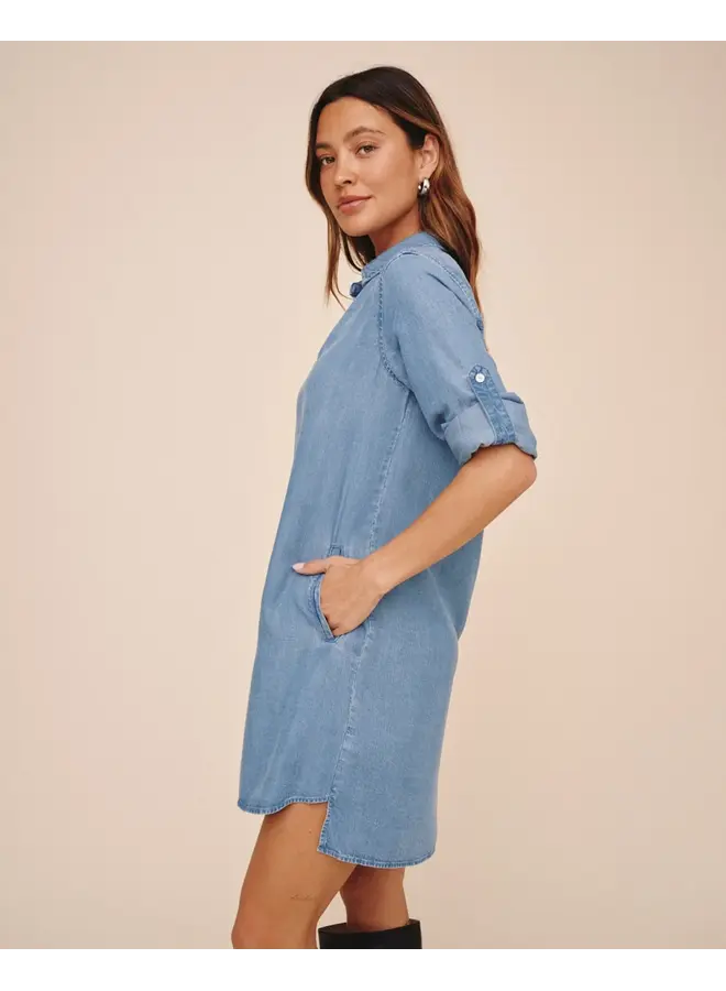 ROBE "A LINE" EN DENIM