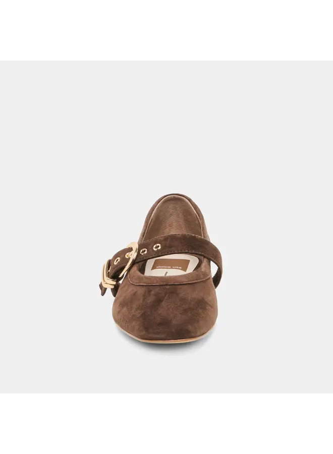 BALLERINE MIKEL SUEDE BRUN