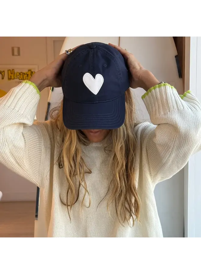 CASQUETTE HEART PATCH MARINE