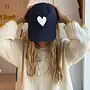 CASQUETTE HEART PATCH MARINE