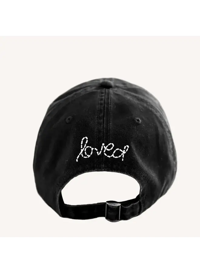 CASQUETTE HEART PATCH NOIR