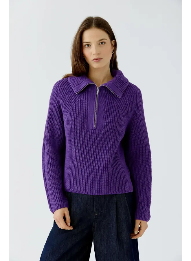 PULL ZIP MAUVE
