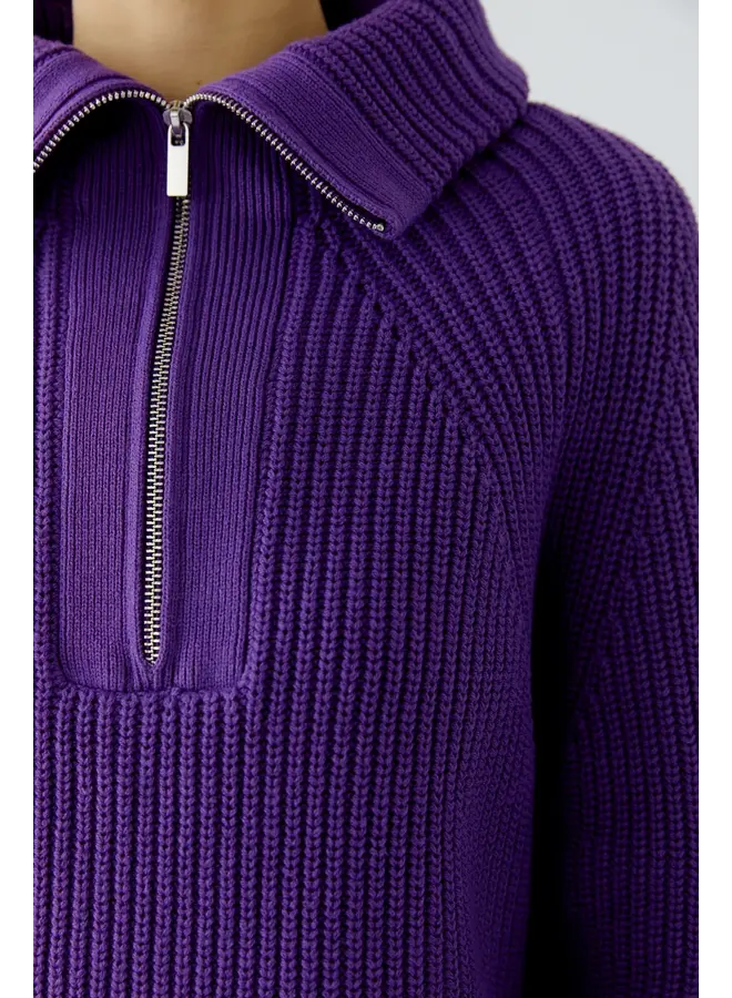 PULL ZIP MAUVE