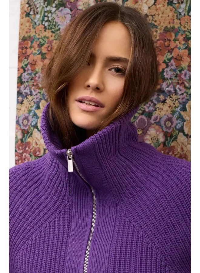 PULL ZIP MAUVE
