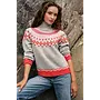 PULL NORDIQUE GRIS/ROSE