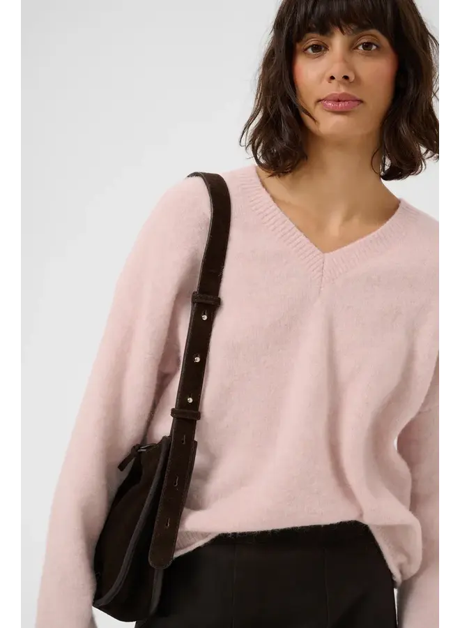 PULL CHENILLA ROSE PÂLE