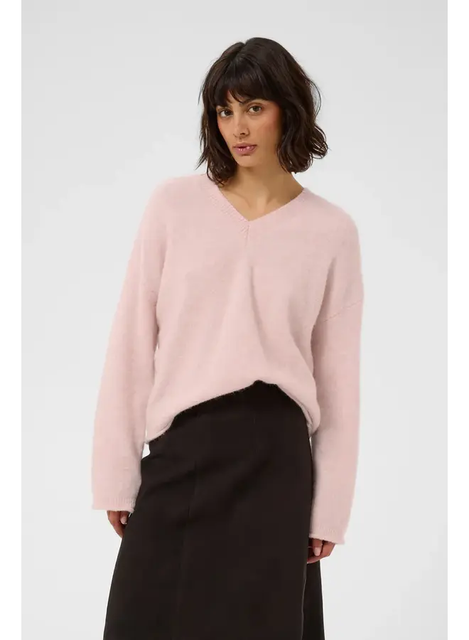 PULL CHENILLA ROSE PÂLE