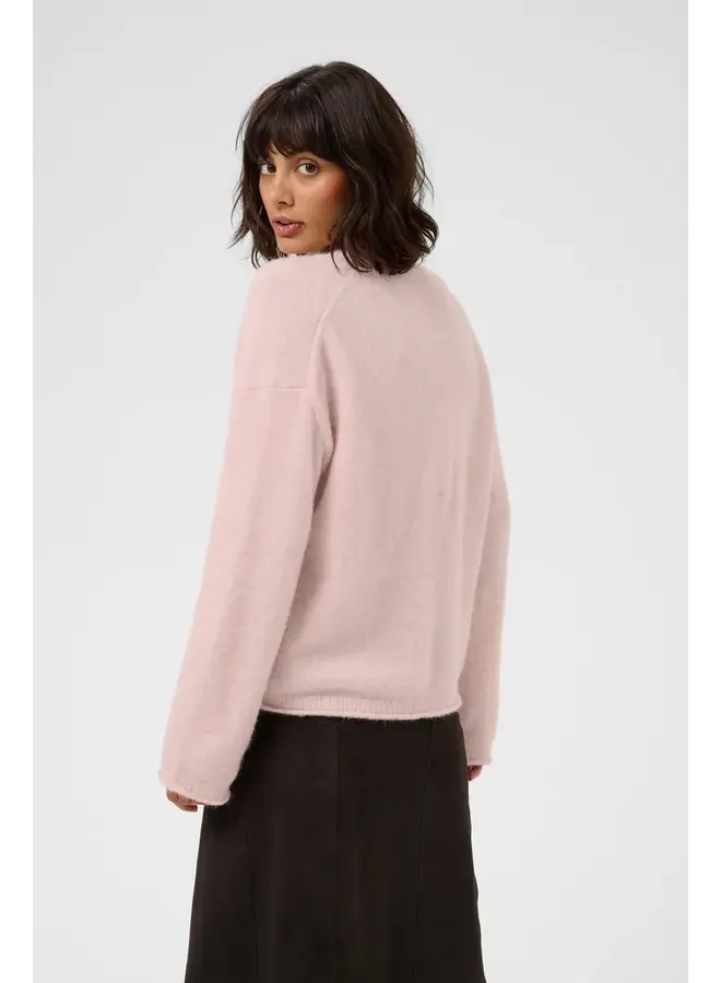 PULL CHENILLA ROSE PÂLE
