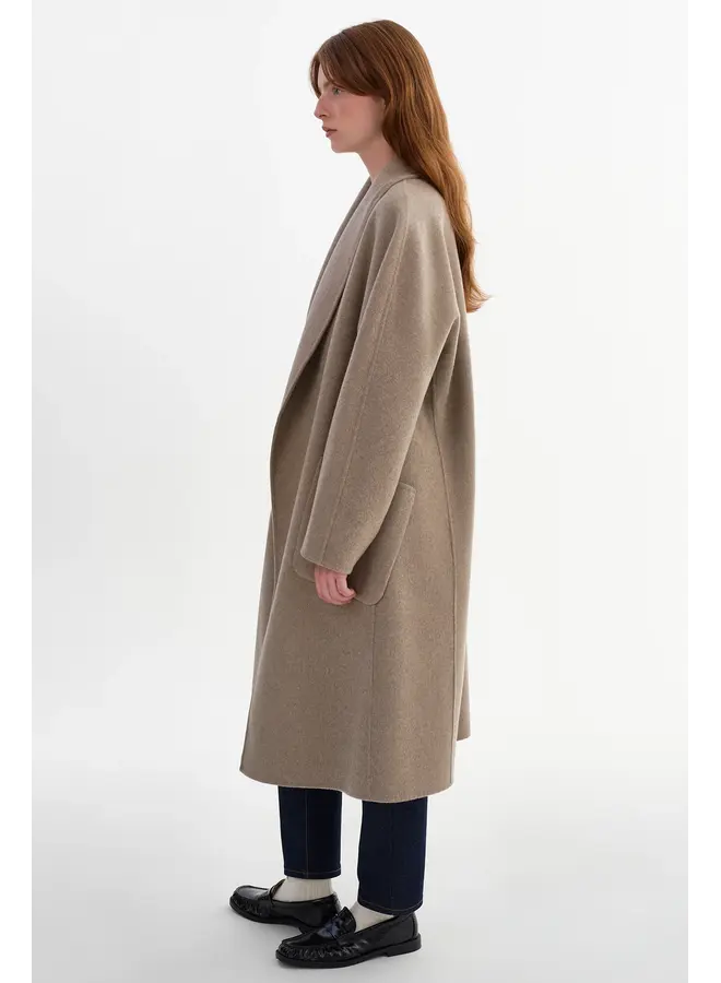 MANTEAU THARA TAUPE