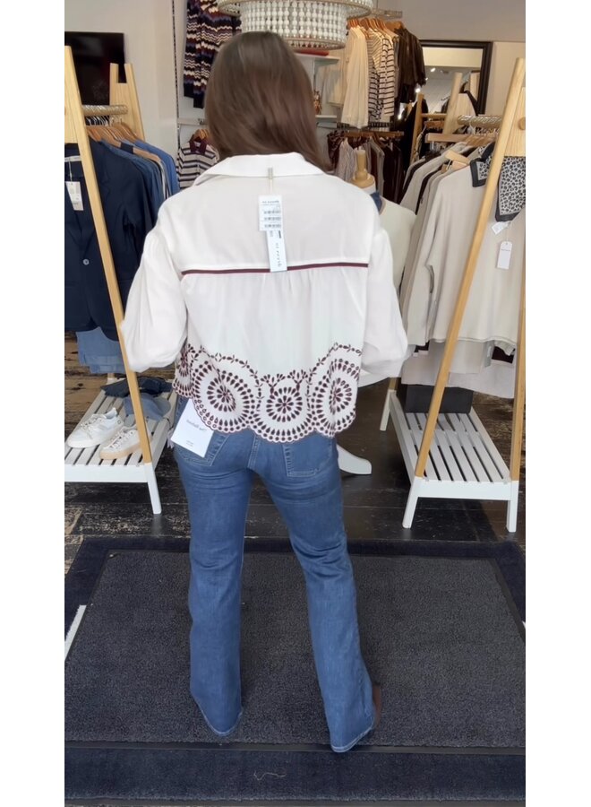 BLOUSE BLANCHE BRODERIE