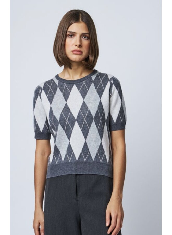 PULL PEARL À LOSANGES