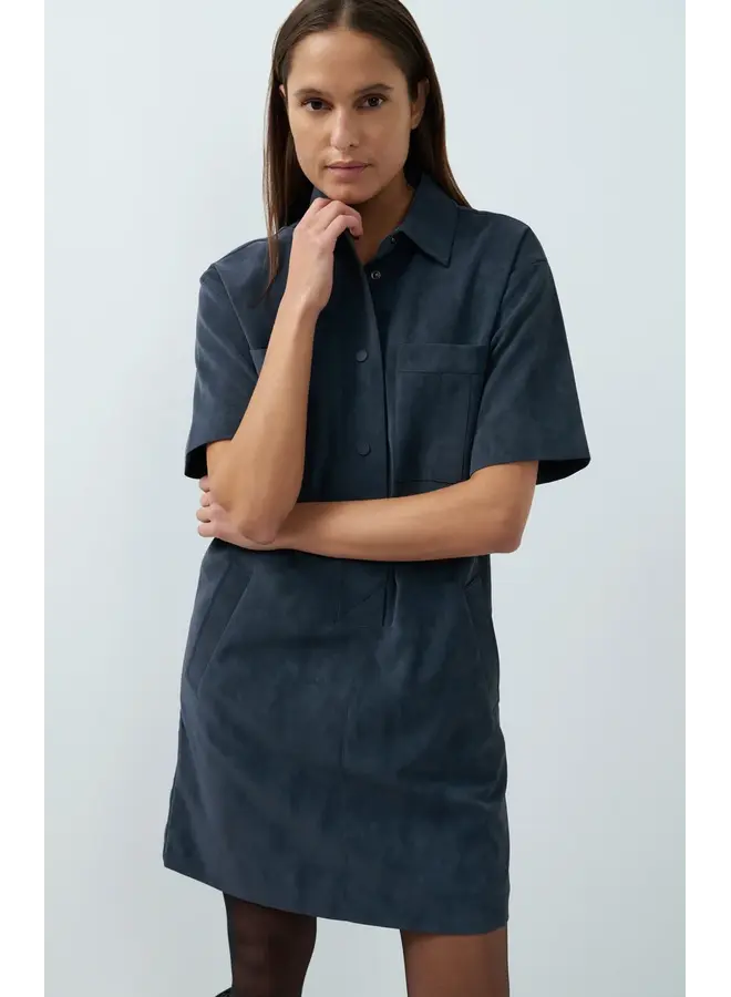 ROBE SUEDINE NOIR