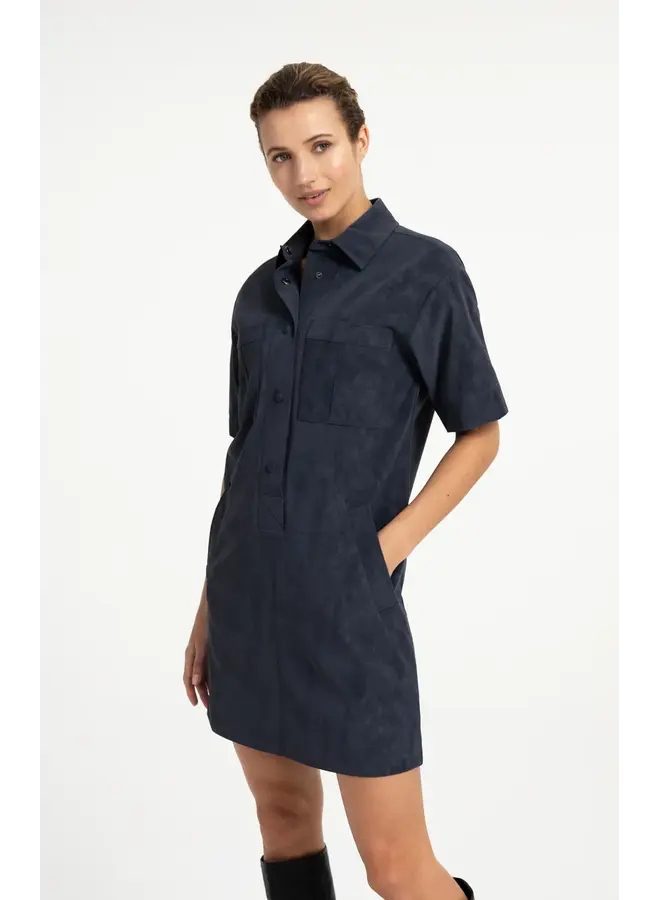 ROBE SUEDINE NOIR