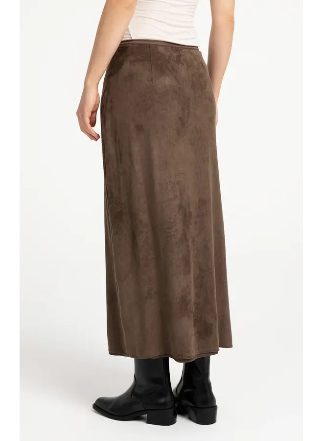 JUPE MIDI SUEDE