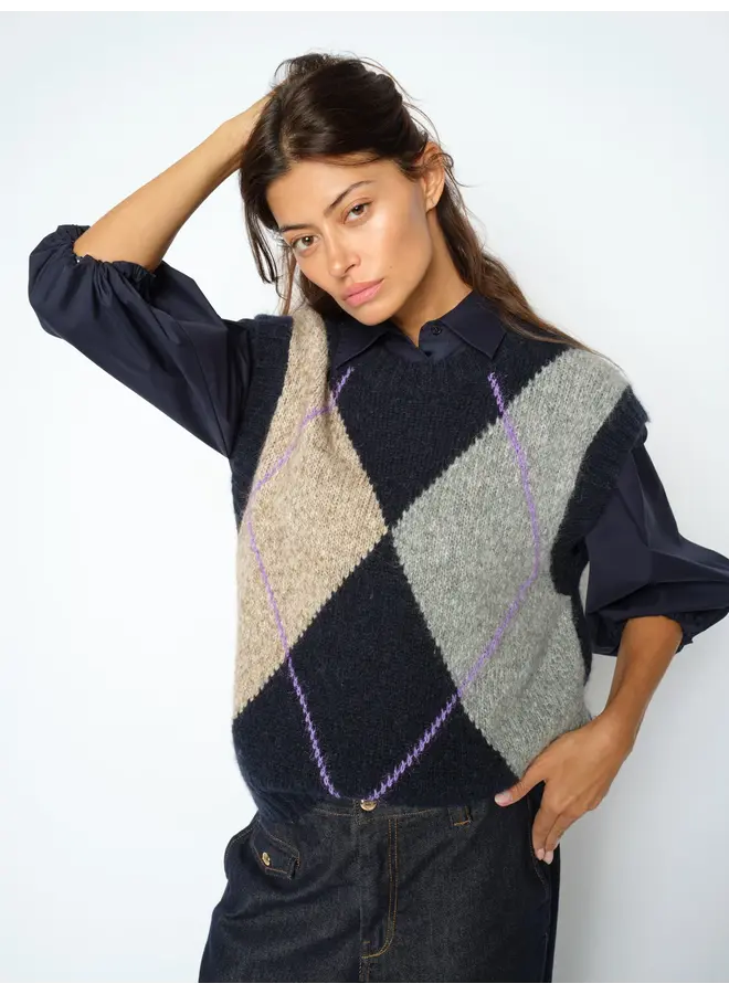 VESTE TRICOT JENNINE LOSANGES