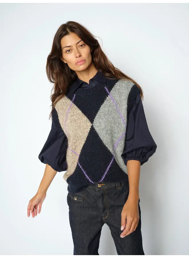 VESTE TRICOT JENNINE LOSANGES