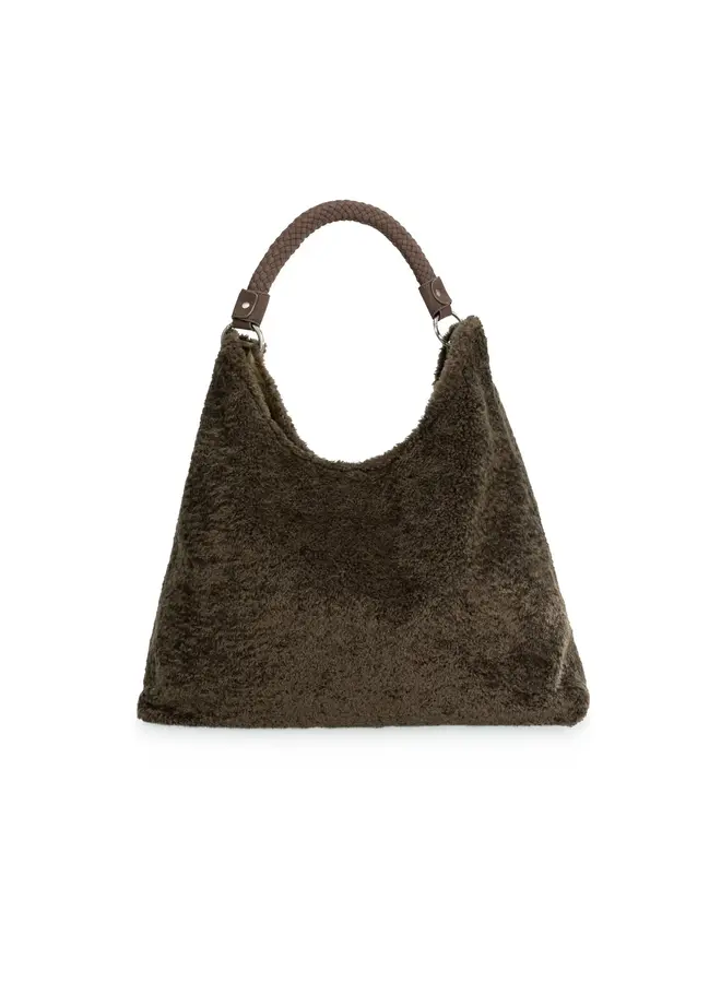 SAC NYLON ET FOURRURE