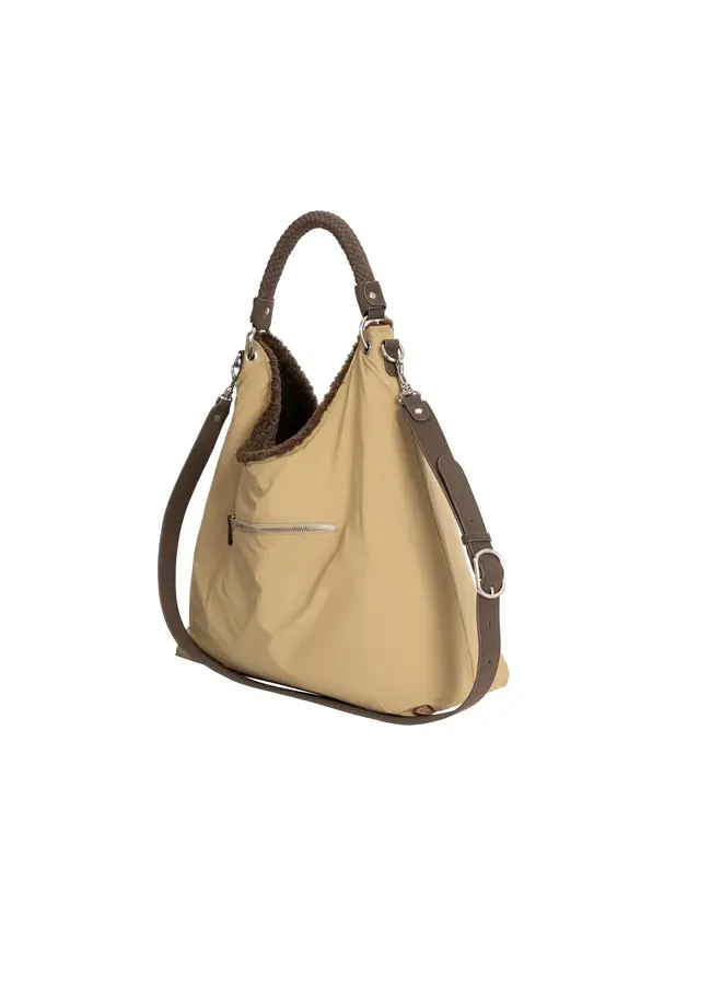 SAC NYLON ET FOURRURE