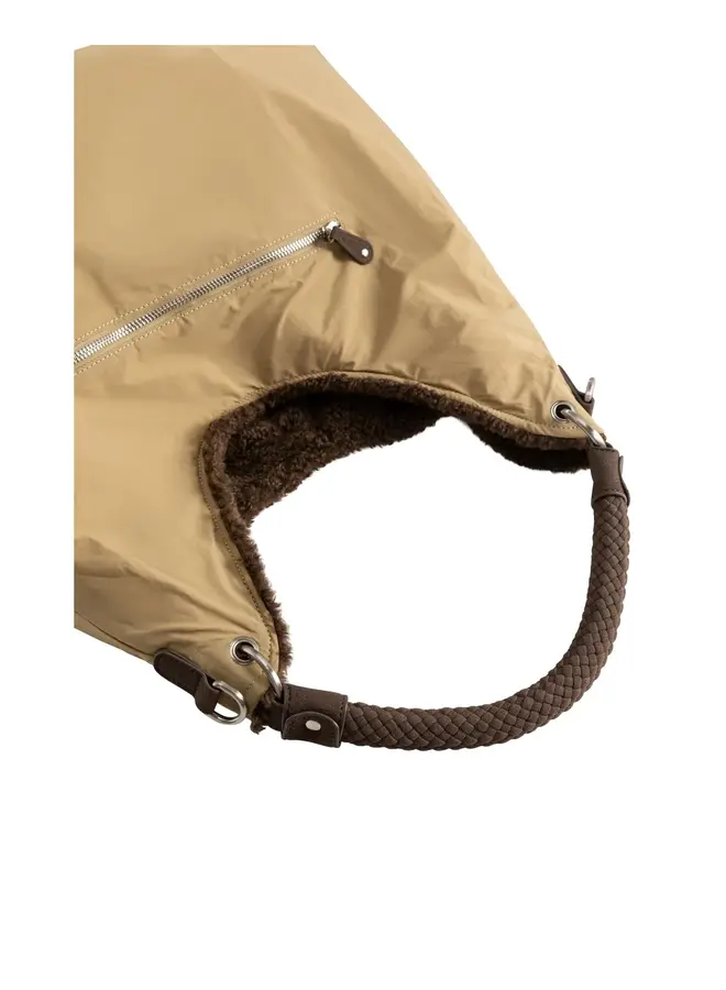 SAC NYLON ET FOURRURE