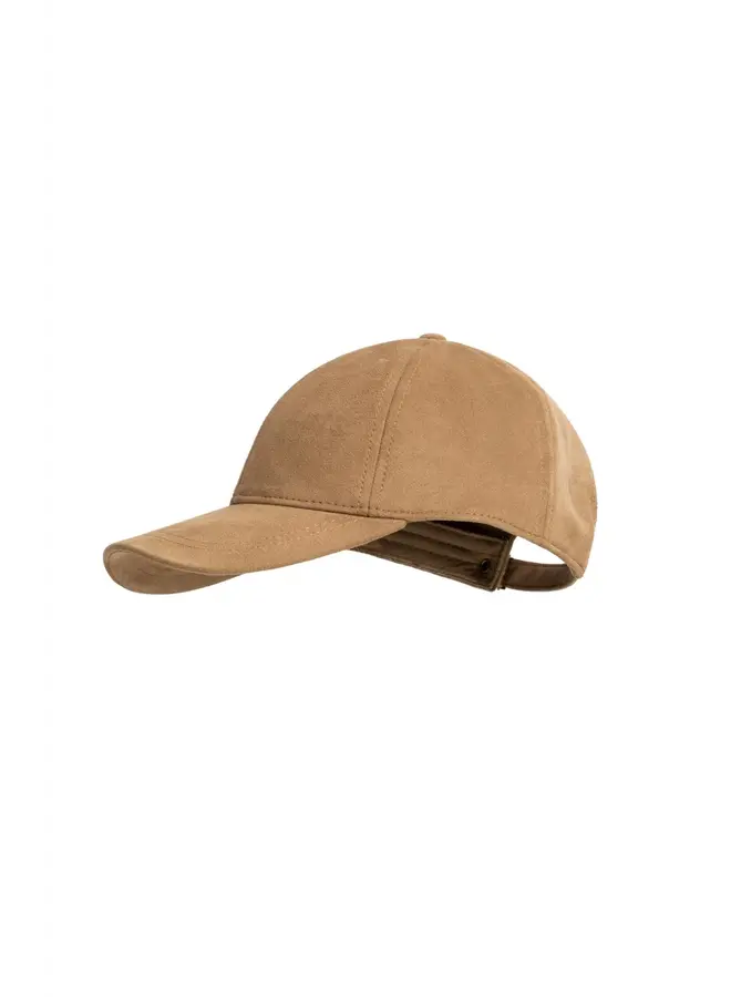 CASQUETTE SUEDE BRUNE