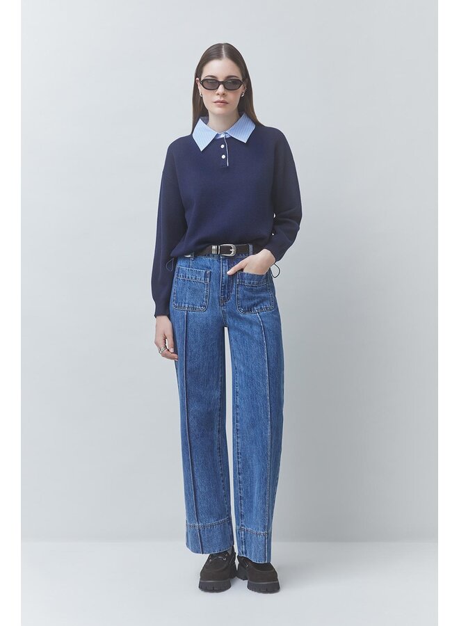 PULL PAULIN BLEU NUIT