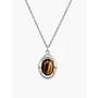 COLLIER MIEL TIGER EYE ARGENT