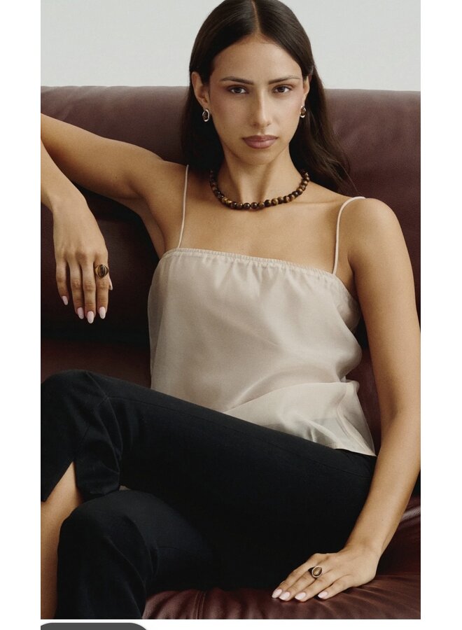 COLLIER BRIOCHE TIGER'S EYE