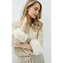 PULL POIGNETS FOURRURE BEIGE