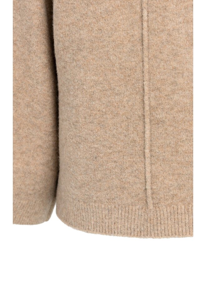 PULL MANCHES LARGES BEIGE