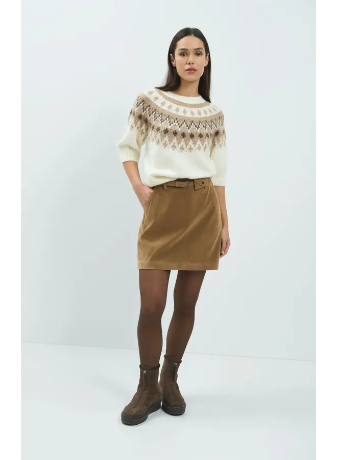 PULL NORDIQUE JACQUARD BEIGE