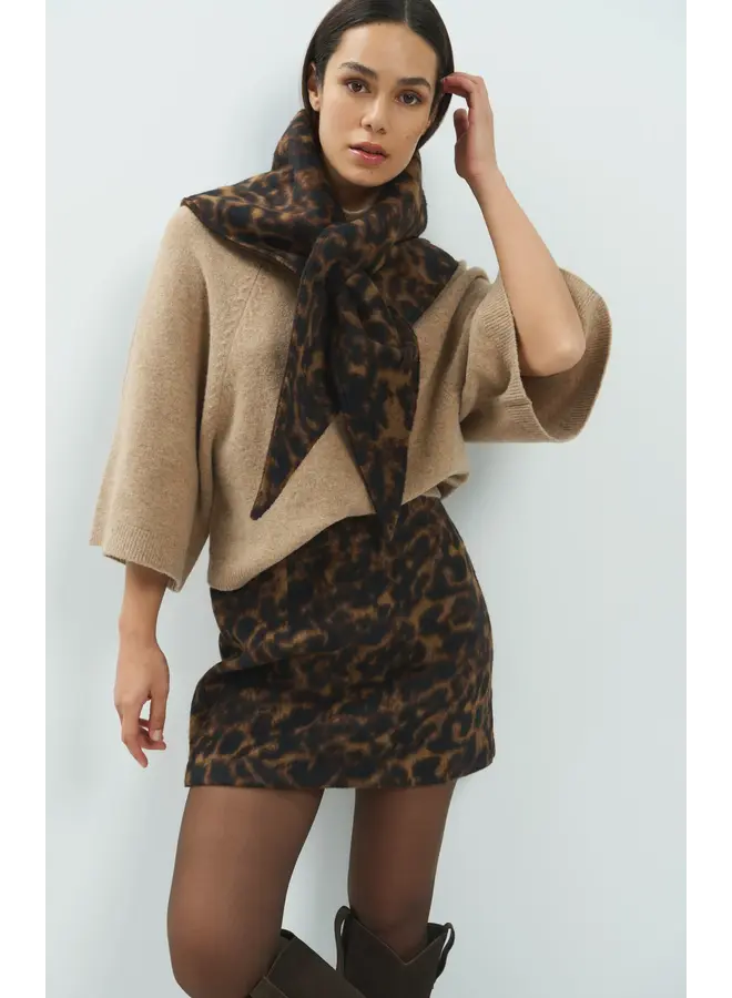 FOULARD FOURRURE LÉOPARD
