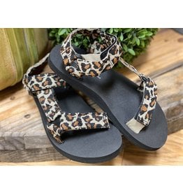 Leopard Strap Sandal