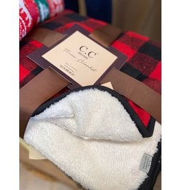 C. C. Plaid Fleece Blanket