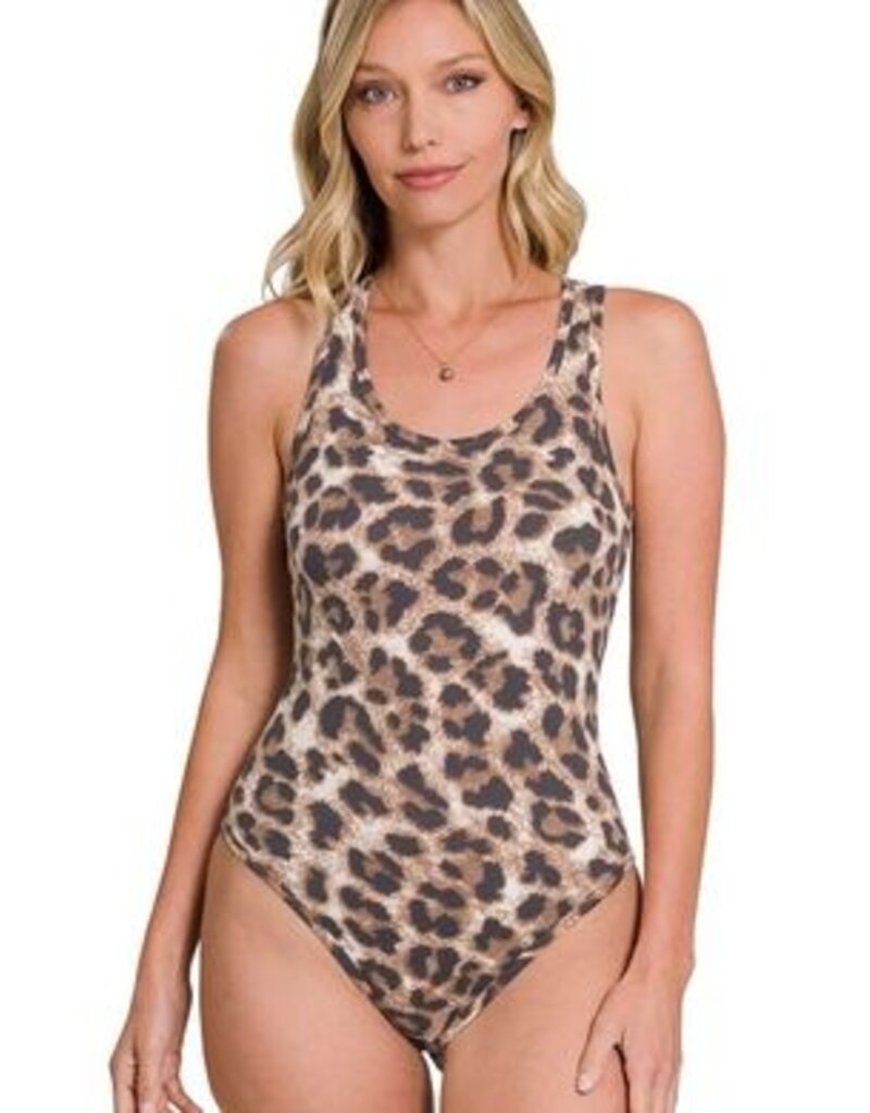 Brushed Leopard Bodysuit