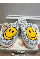 Leopard Smiley Face Slippers