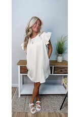 Cream Jacquard  Dress