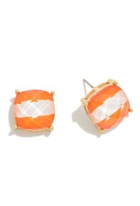 Orange & White Earrings