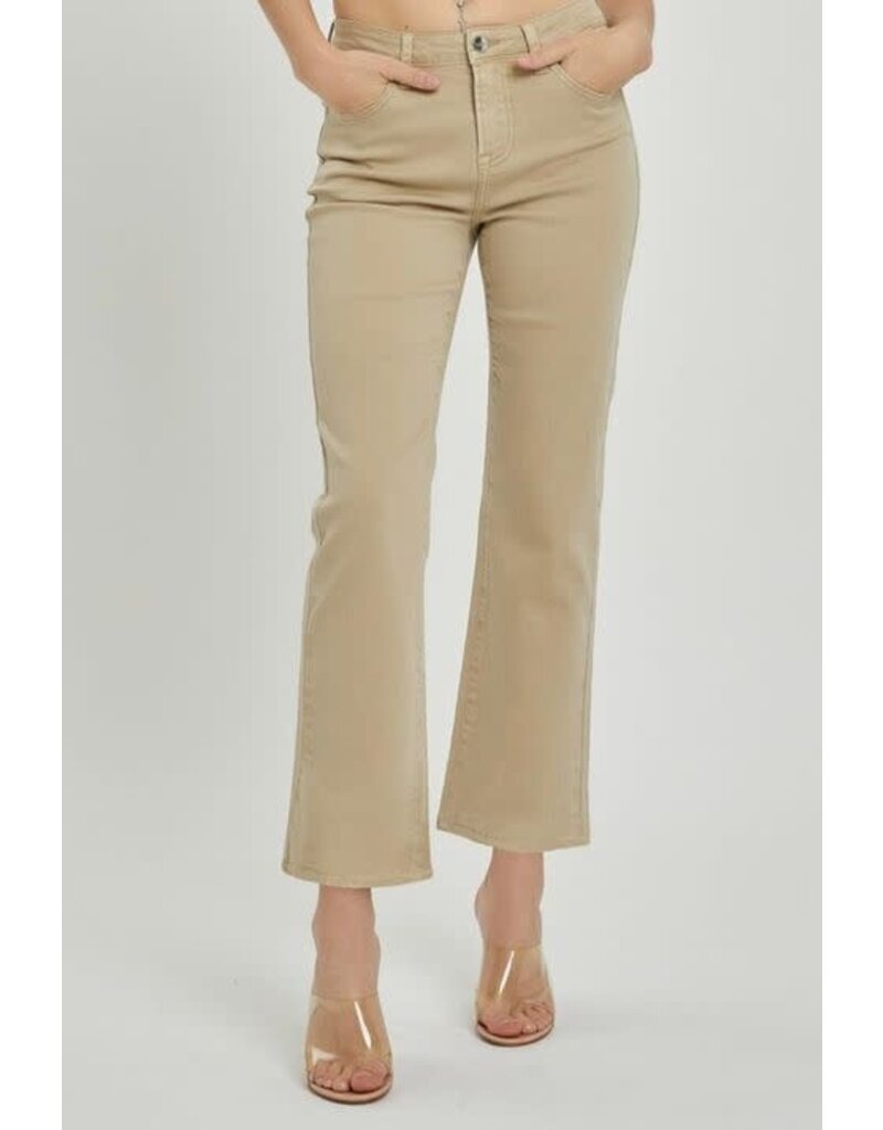 High Rise Crop Straight Jean