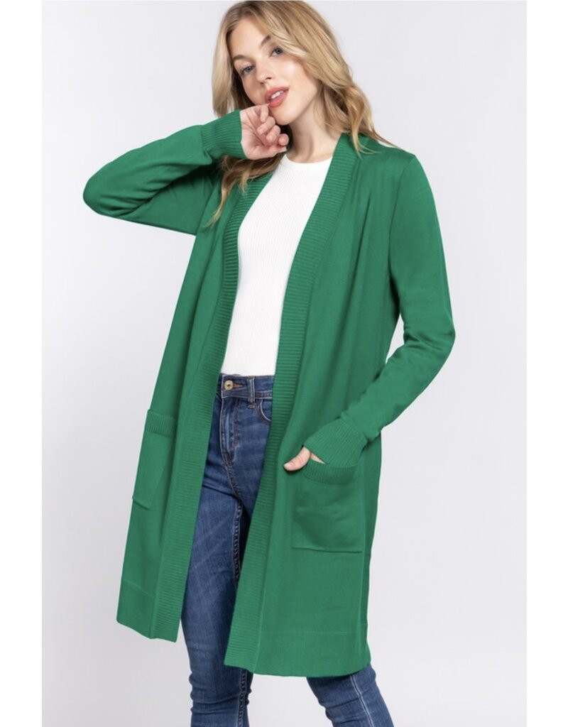 Kelly Green Cardigan